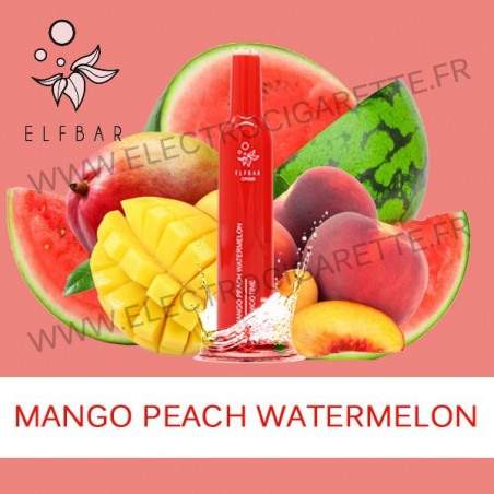Mango Peach Watermelon - Elf Bar CR500 - Vape Pen - Cigarette jetable