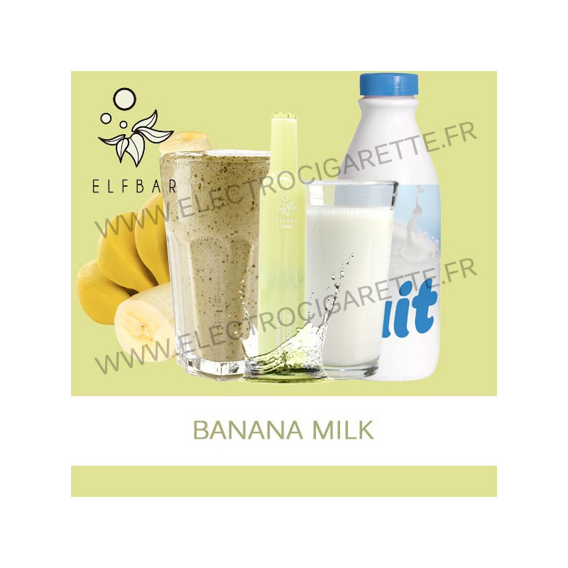 Banana Milk - Elf Bar CR500 - Vape Pen - Cigarette jetable