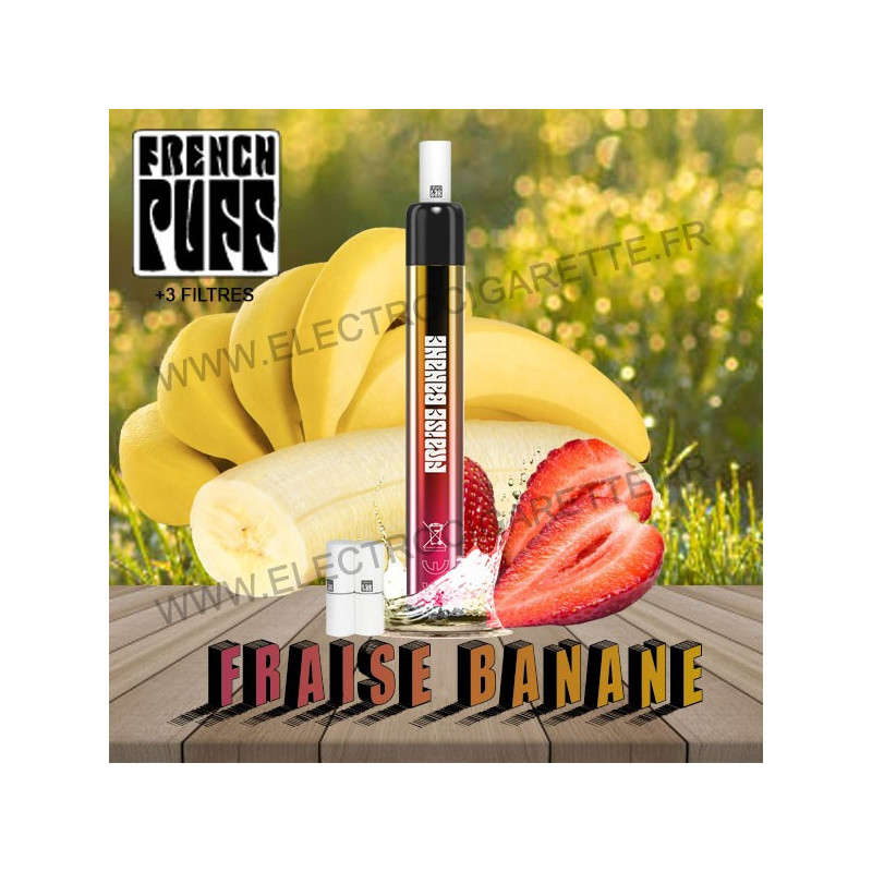 Banane Fraise - French Puff - French Lab - Vape Pen - Cigarette jetable