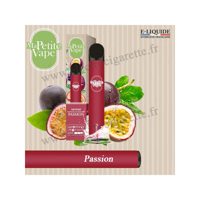 Passion - Ma petite vape - Cigarette jetable