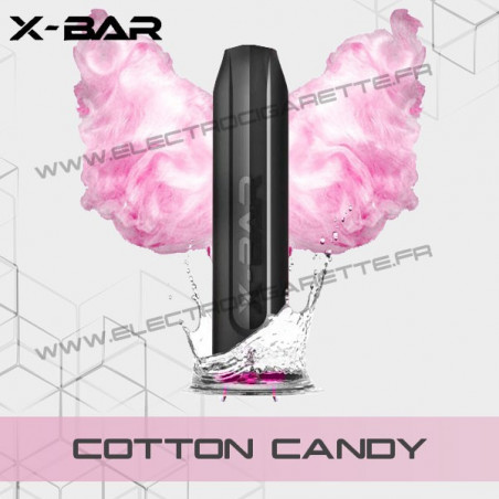 Cotton Candy - X-Bar - Vape Pen - Cigarette jetable