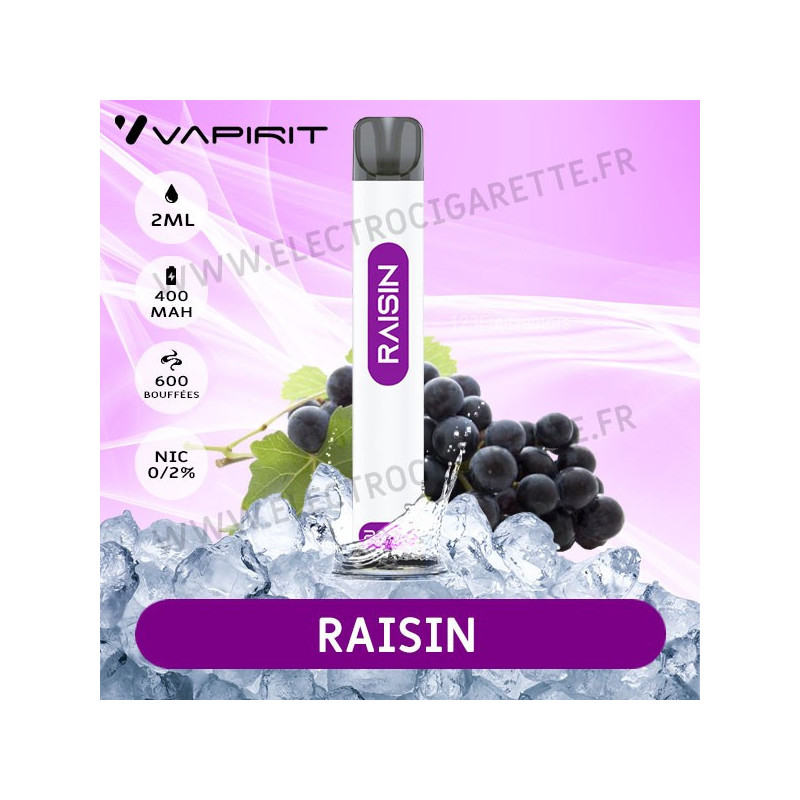 Raisin - A2 - Vapirit - Vape Pen - Cigarette jetable