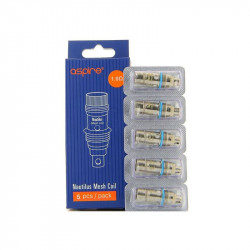 Pack de 5 x Resistance Coil Aspire Nautilus 1 Ohm Mesh