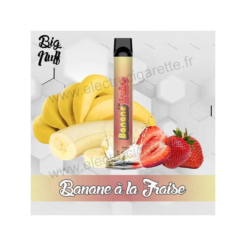 Banane à la Fraise - Big Puff - Vape Pen - Cigarette jetable