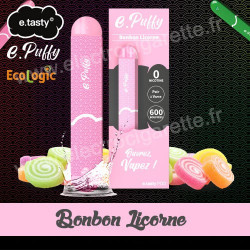 Bonbon Licorne - e.Puffy - e.Tasty - Vape Pen - Cigarette jetable