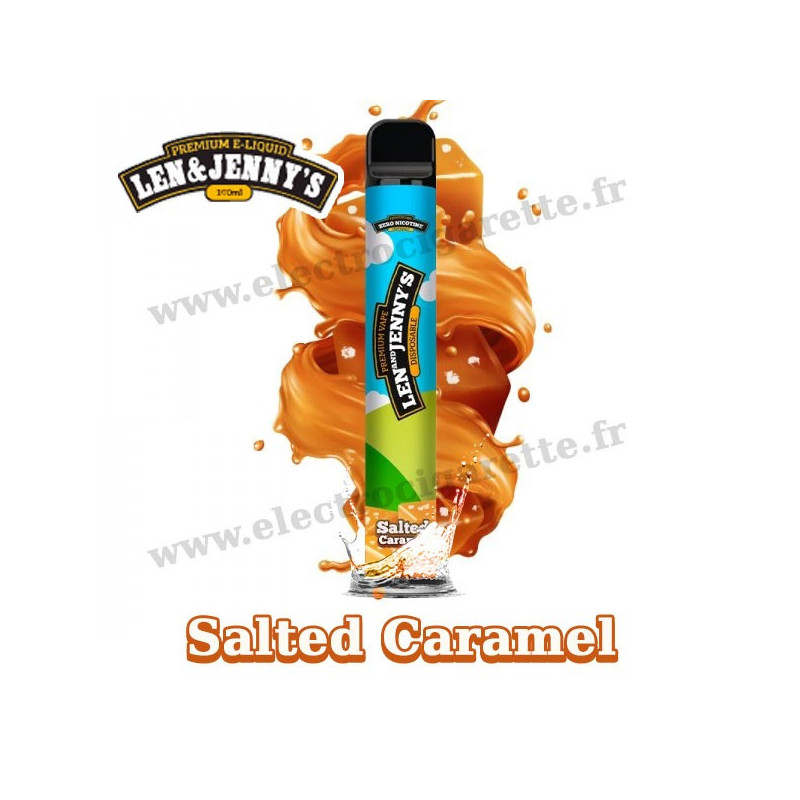 Salted Caramel - Len and Jenny's - Vape Pen - Cigarette jetable