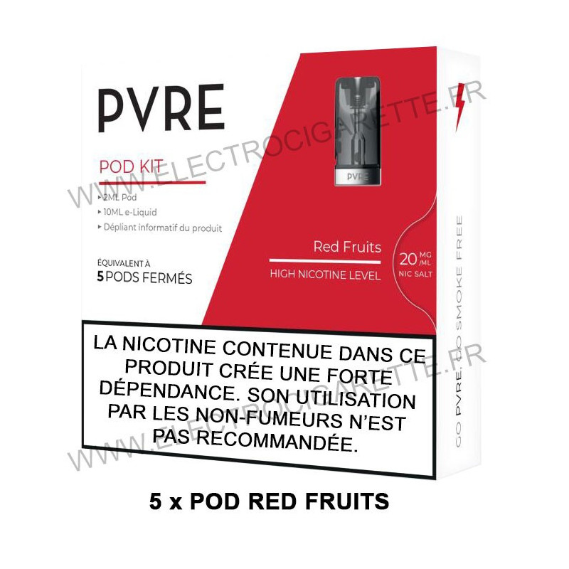Pod Red Fruits 2ml - Remplissable 5 fois - PVRE