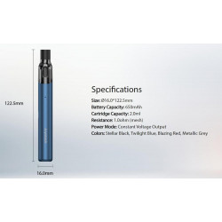 Kit eGo Air - Spécification - 650 mAh - Joyetech