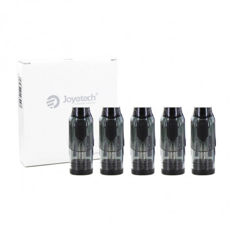 Pack de 5 x cartouches pour l'excellent kit au format pod eGo Air - 2ml avec résistance de 1ohm en mesh - Sans drip-tip.
