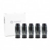 Pack de 5 x cartouches pour l'excellent kit au format pod eGo Air - 2ml avec résistance de 1ohm en mesh - Sans drip-tip.