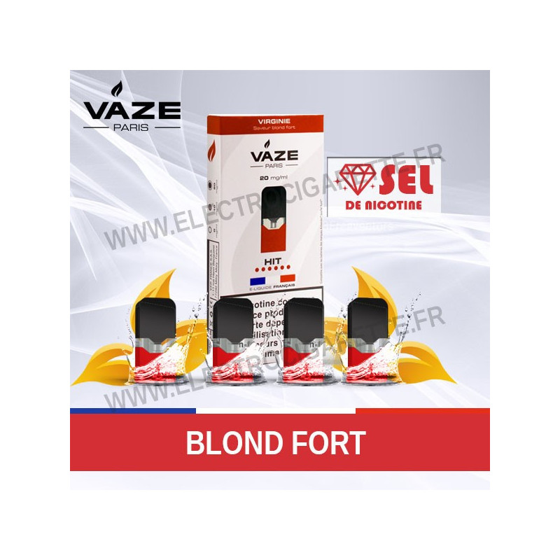 Blond Fort - Virginie - 4 x Pod Pré-remplie - Vaze Pod