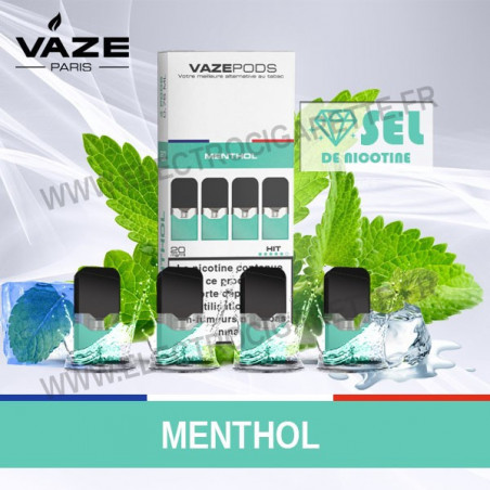 Menthol - Absolute Zero - 4 x Vaze Pod Pré-remplie - Vaze Pod