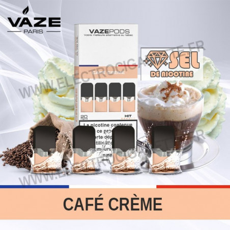 Café Crème - 4 x Vaze Pod Pré-remplie - Vaze Pod
