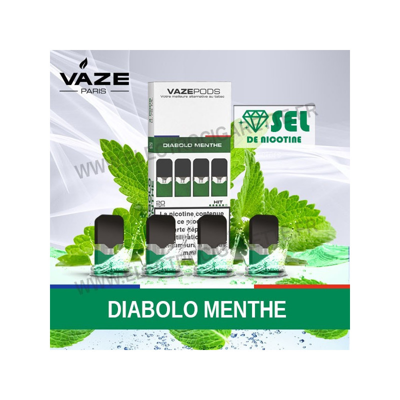 Diabolo Menthe - 4 x Vaze Pod Pré-remplie - Vaze Pod