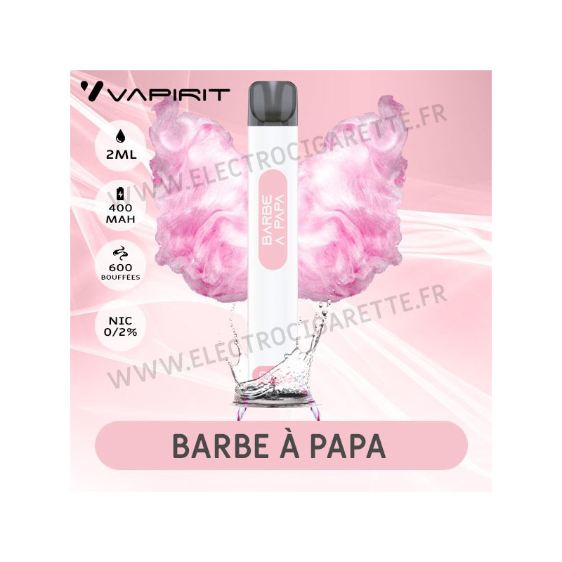 Barbe à Papa - A2 - Vapirit - Cigarette jetable