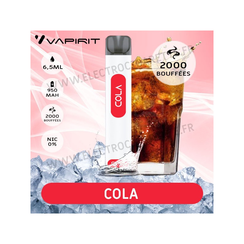 Cola - 2000 Puffs - Vapirit - Cigarette jetable