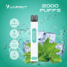Menthe Fraîche - 2000 Puffs - Vapirit - Vape Pen - Cigarette jetable