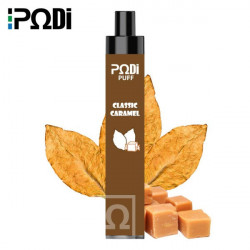 Classic Caramel - PodiPuff - Podissime - Vape Pen - Cigarette jetable