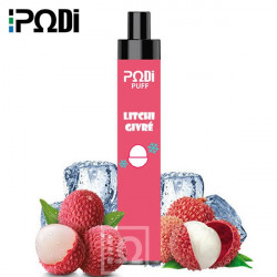 Litchi Givré - PodiPuff - Podissime - Vape Pen - Cigarette jetable