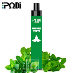 Menthe Verte - PodiPuff - Podissime - Vape Pen - Cigarette jetable