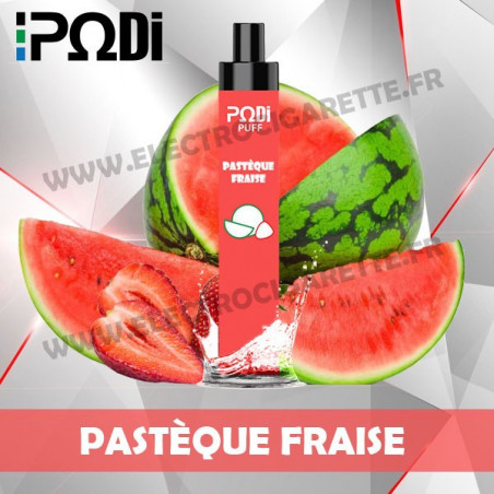 Pastèque Fraise - PodiPuff - Podissime - Cigarette jetable