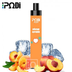 Pêche Givrée - PodiPuff - Podissime - Vape Pen - Cigarette jetable