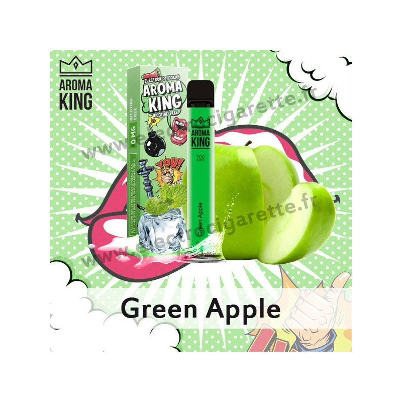 Green Apple - Hookah - Aroma King - Vape Pen - Cigarette jetable