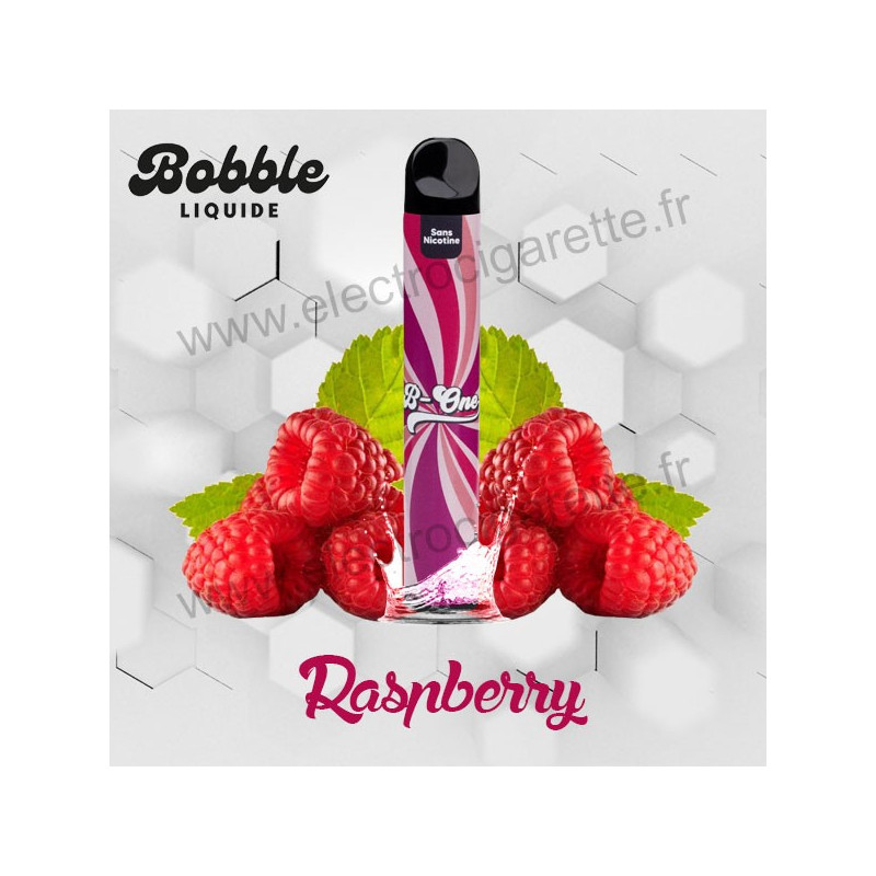 Fresh Raspberry - B-One - Booble Liquide - Puff Vape Pen - Cigarette jetable