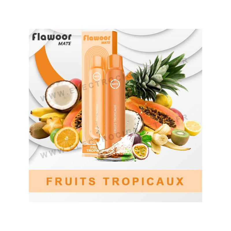 Fruits Tropicaux - Flawoor Mate - Vape Pen - Cigarette jetable