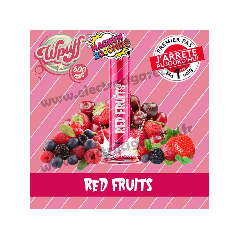 Red Fruits - Wpuff Magnum - Vape Pen - Cigarette jetable
