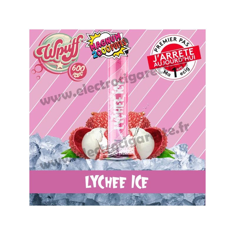 Lychee Ice - Wpuff Magnum - Vape Pen - Cigarette jetable