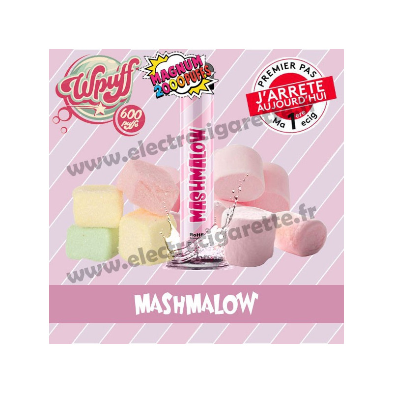 Mashmalow - Wpuff Magnum - Vape Pen - Cigarette jetable