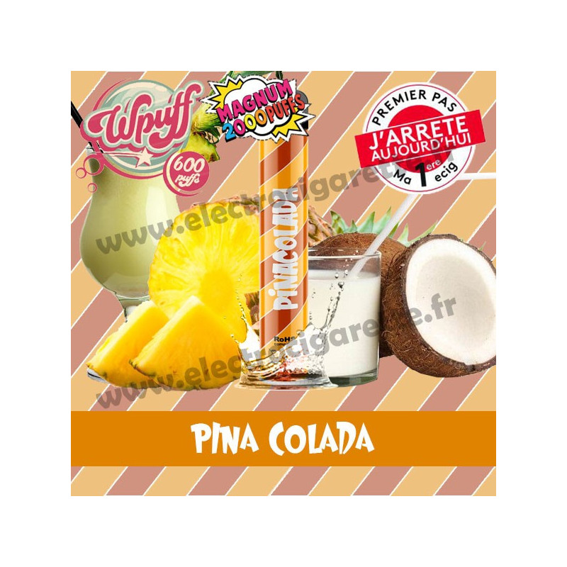 Piña colada - Wpuff Magnum - Vape Pen - Cigarette jetable