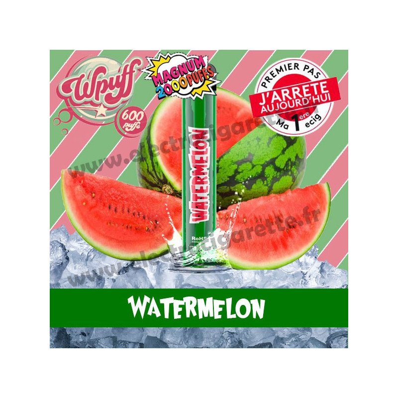 Watermelon - Wpuff Magnum - Vape Pen - Cigarette jetable
