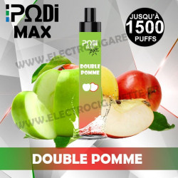Double Pomme - PodiPuff Max - 1500 bouffées - Podissime - Vape Pen - Cigarette jetable