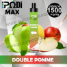 Double Pomme - PodiPuff Max - 1500 bouffées - Podissime - Vape Pen - Cigarette jetable