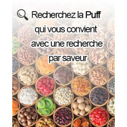 Recherchez la Puff qui vous convient avec une recherche par saveur