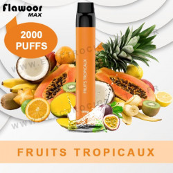 Fruits Tropicaux - Flawoor Max - 2000 Puffs - Vape Pen - Cigarette jetable