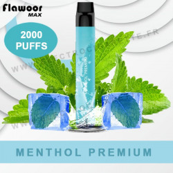 Menthol Premium - Flawoor Max - 2000 Puffs - Vape Pen - Cigarette jetable