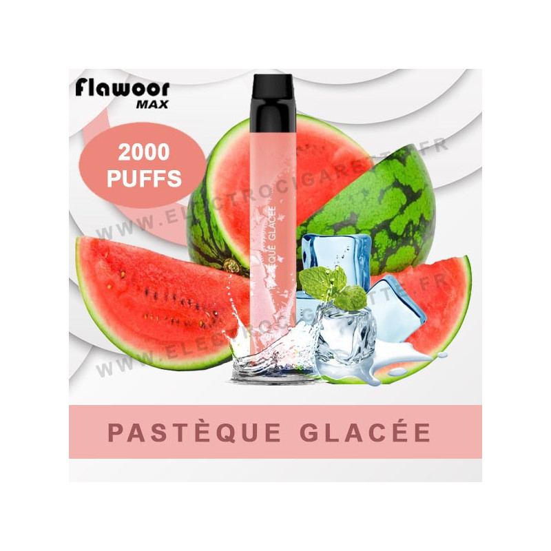 Pastèque Glacée - Flawoor Max - 2000 Puffs - Vape Pen - Cigarette jetable