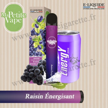Raisin Énergisant - Ma petite vape - Vape Pen - Cigarette jetable