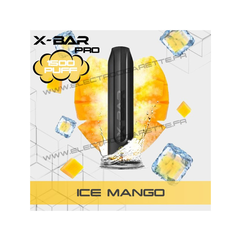 Ice Mango - X-Bar Pro - 1500 Puff - Vape Pen - Cigarette jetable