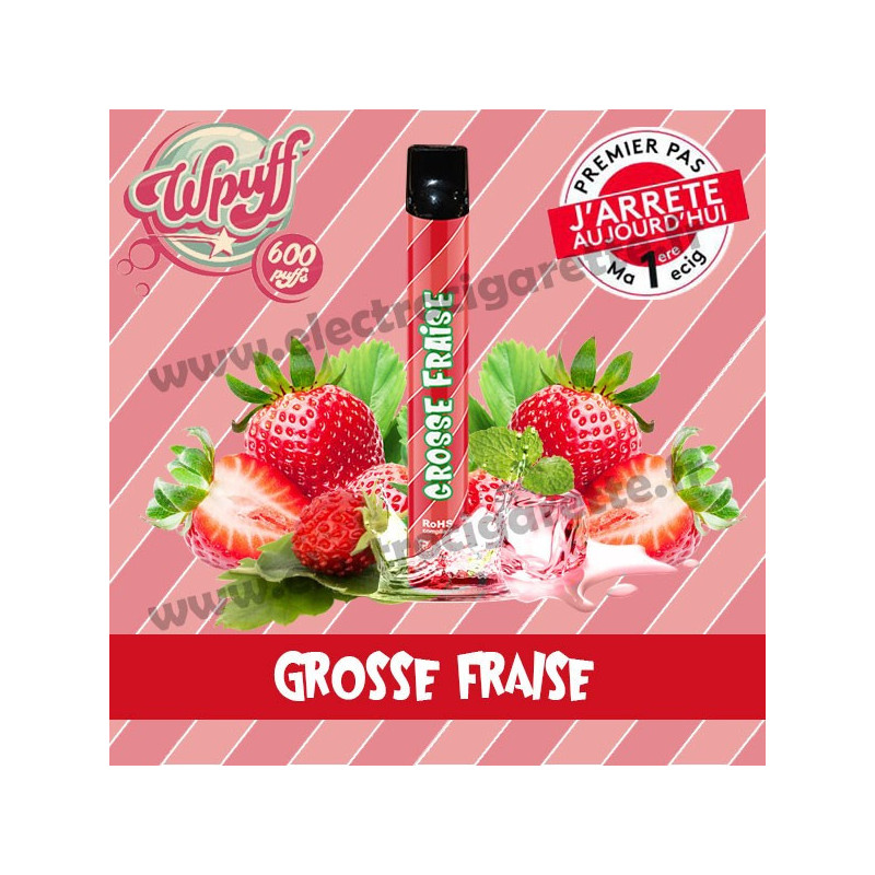 Grosse Fraise - Wpuff - Vape Pen - Cigarette jetable