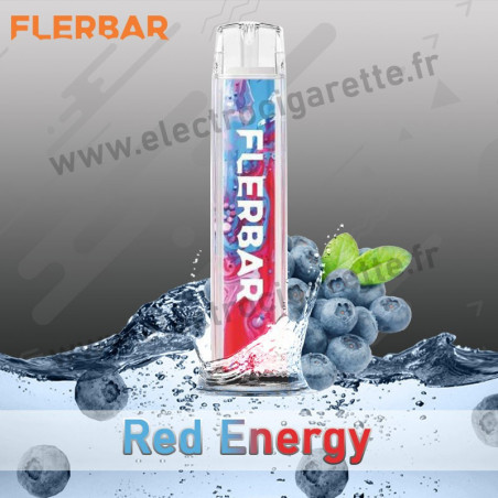 Red Energy - Blueberry Sofa - FlerBar - Puff Vape Pen - Cigarette jetable