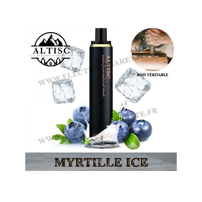Myrtille Ice - Puff Notus 1500 - Altisc - Vape Pen - Cigarette jetable