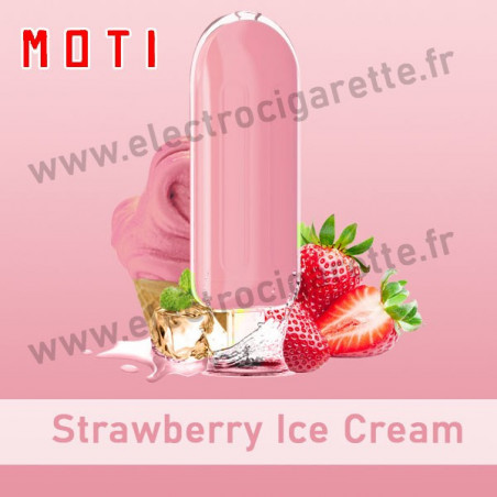 Strawberry Ice Cream - Moti Pop - Moti - Vape Pen - Cigarette jetable