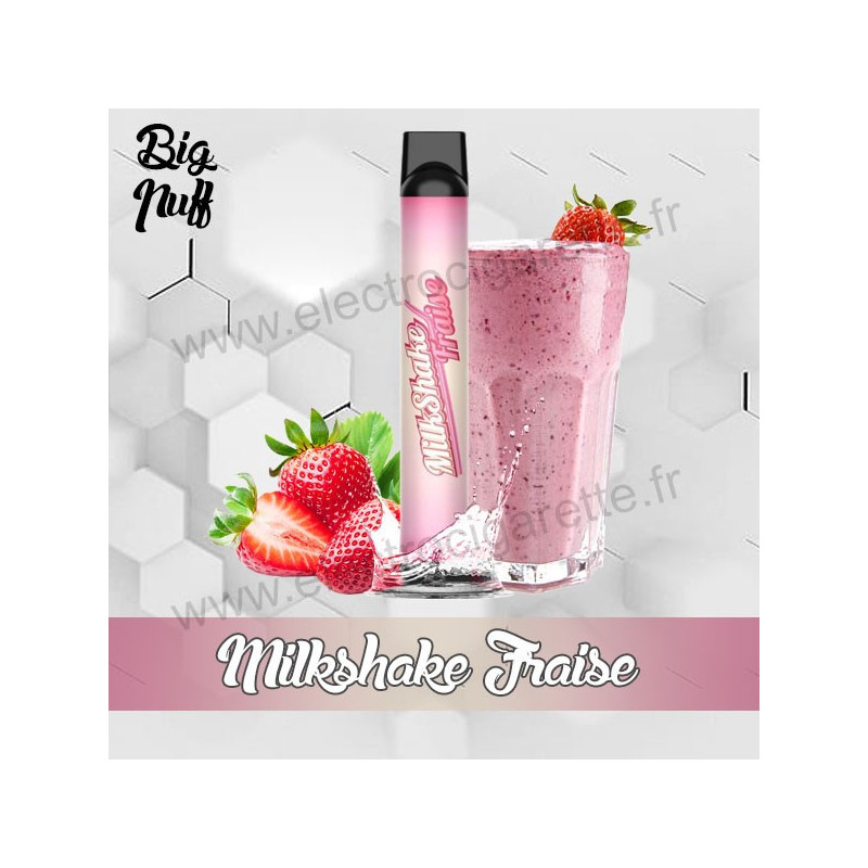 Milkshake Fraise - Big Puff - Vape Pen - Cigarette jetable