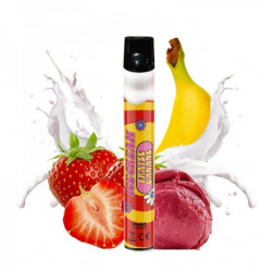 Ice Banane Fraise - Wpuff - Vape Pen - Cigarette jetable