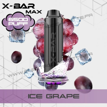 Ice Grape - X-Bar Max - Vape Pen - Cigarette jetable