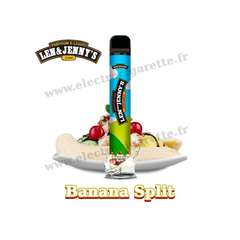 Banana Split - Len and Jenny's - Vape Pen - Cigarette jetable